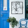 Wallity Store Escultura de Pared de Metal Negra